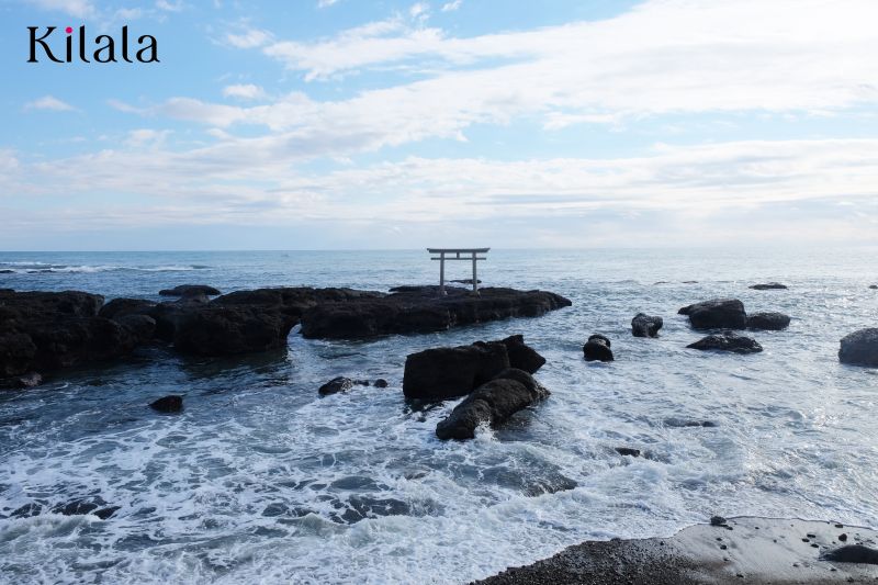 ngôi đền thiêng Oarai Isosaki